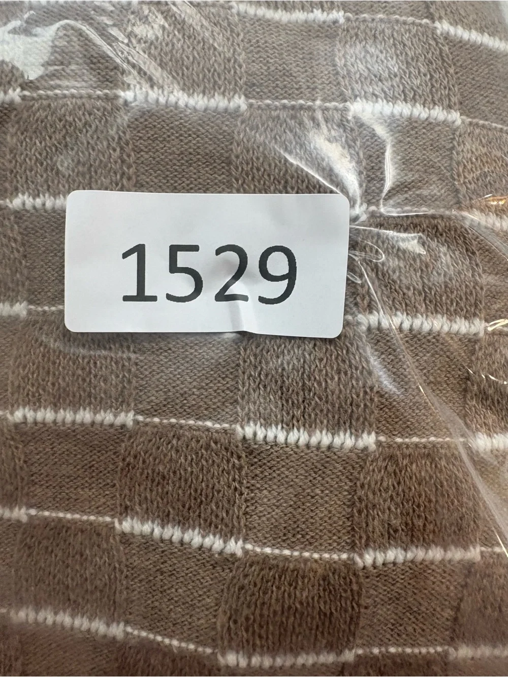 Cozy Camel Striped Knit Sweater 100% NATURAL COTTON!Thin-Light-Weight. Exc Cond!